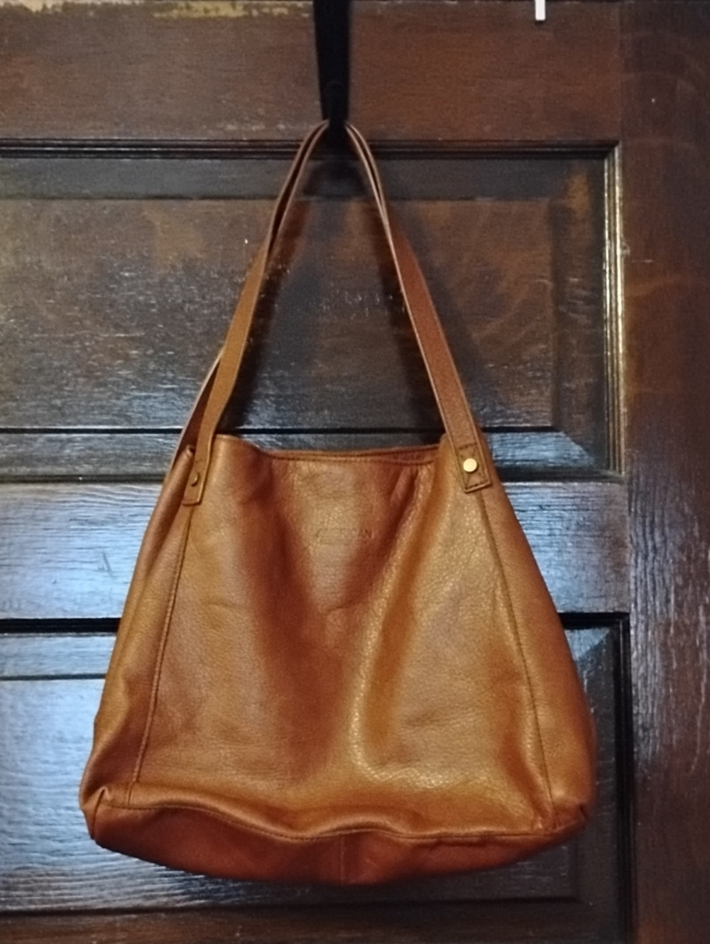 American Leather Co. Brown Leather Shoulder Bag - Classic Everyday Tote